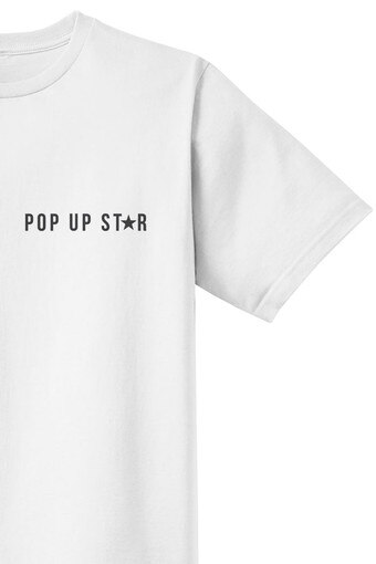White Pop-Up Tee