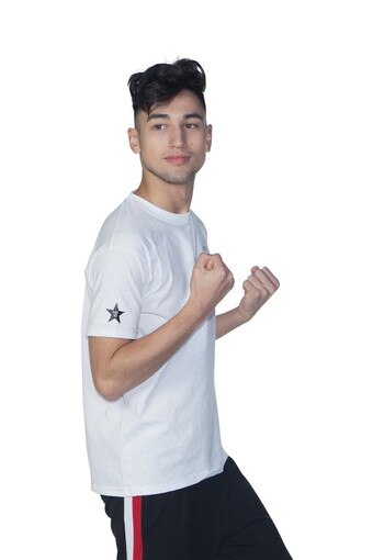 White Pop-Up Tee