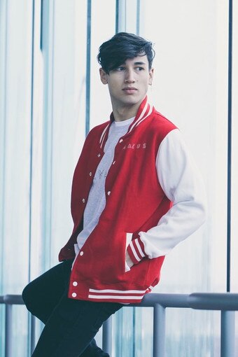 Red Blitz Bomber Jacket