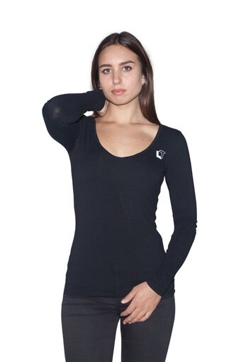 Black Brigitte Blouse