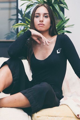Black Brigitte Blouse