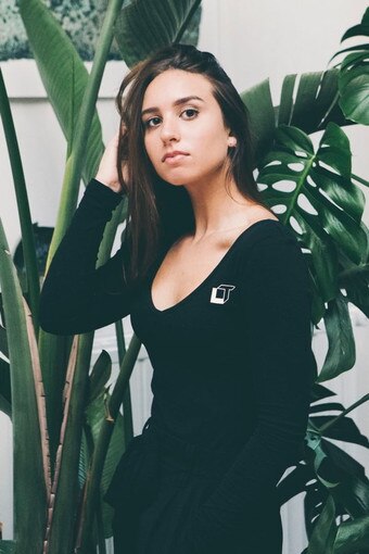 Black Brigitte Blouse