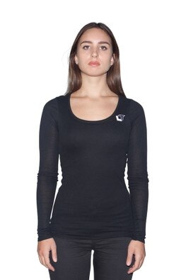 Black Brigitte Blouse