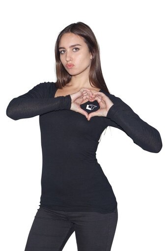 Black Brigitte Blouse