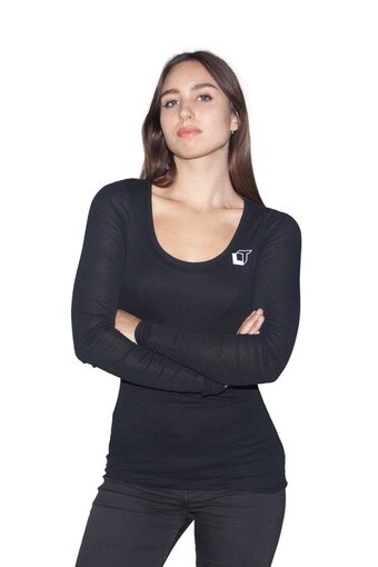 Black Brigitte Blouse