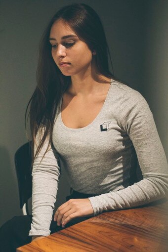 Grey Brigitte Blouse