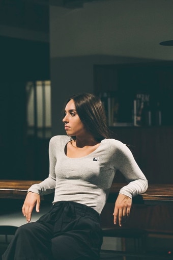 Grey Brigitte Blouse